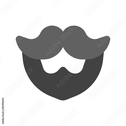 beard flat icon