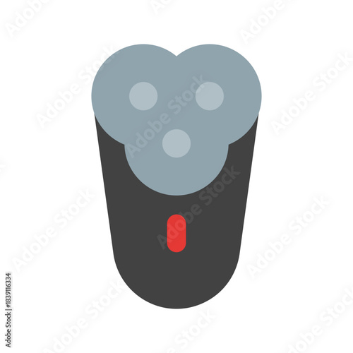 electric shaver flat icon