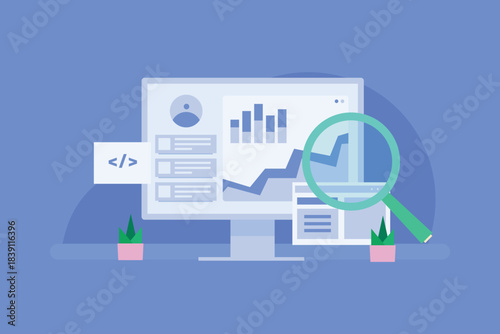 SEO analytics software integrated with website using tracking code, providing paid and organic traffic insights, user browsing history and conversions,