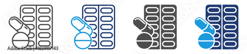 drug icon sheet multiple style