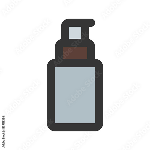 shaving cream flat line icon