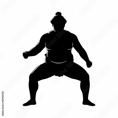 sumo vector silhouette