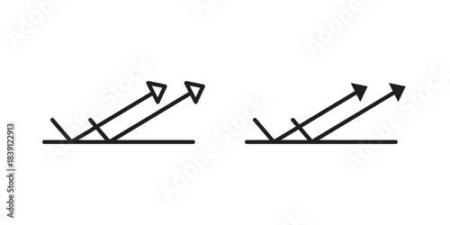 Reflect icons, Line vector. solid symbol set