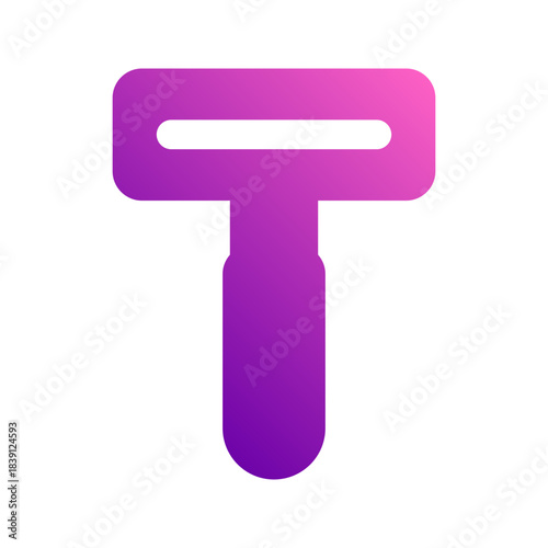 razor glyph gradient icon