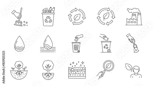 Food and drink icon set vector illustration