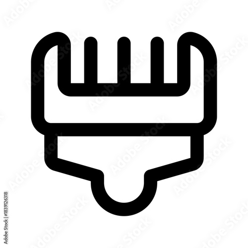 hair clipper line icon