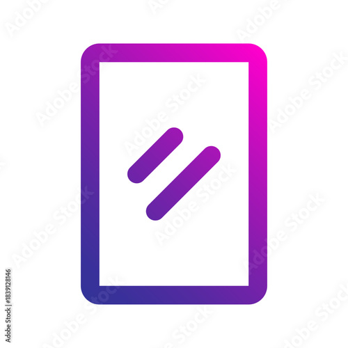 mirror line gradient icon
