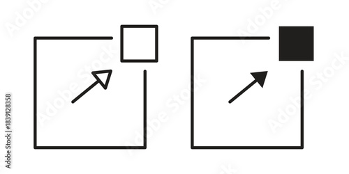Window Minimize icons, Line vector. solid symbol set