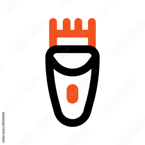 hair clipper outline color icon