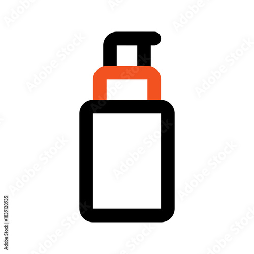 shaving cream outline color icon