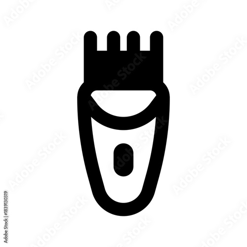 hair clipper solid line icon
