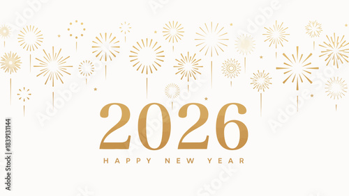 Festive Fireworks Display, Urban Skyline, Graphic Design, Nighttime, Aerial View