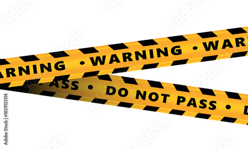warning tape danger stripes police