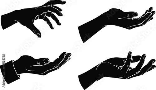 Hands Silhouettes Collection