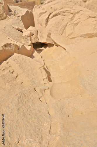 Ancient traces of granite processing in the Aswan Red Granite Quarry, Egypt