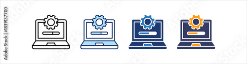 Software Update Icon Set Multiple Style Collection