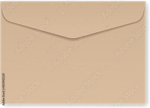 Kraft paper envelope closing mail letter concept