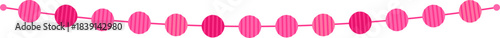 Pink garland decorating arch festive party banner