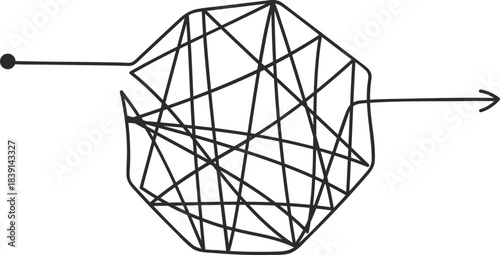 Navigating complex problem solving, finding simple solution path