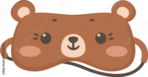 Cute bear sleeping mask for restful night