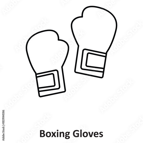 Boxing Gloves Vector icon which can easily modify or edit