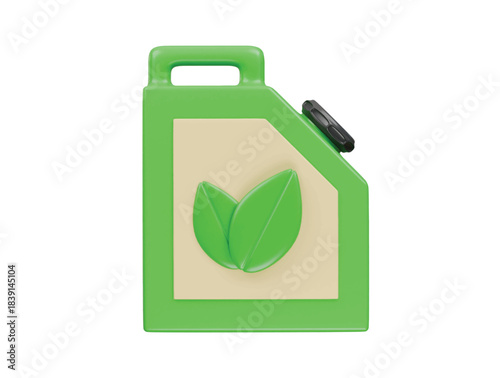 bio fuel icon 3d illustration render