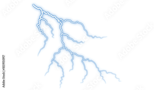 Vector lightning silhouettes set Thunderstorm design Vector illustration Thunder storm realistic lightning. Bright light effects