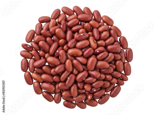 Vászonkép Isolated pile of kidney beans, healthful raw organic plant-based vegan cooking i