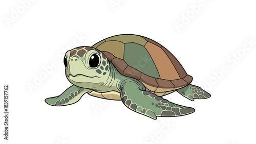 vector illustration of a turtle