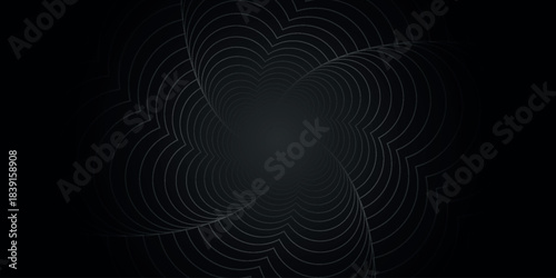 Abstract background with simple and modern twisted geometric lines design. Futuristic dark background concept for cover, brochure, presentation, certificate and website. VOL. 10