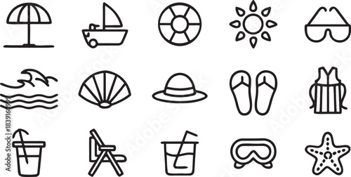 Abstract geometric composition with vibrant color accents