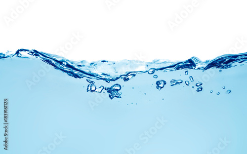 water wave with bubbles