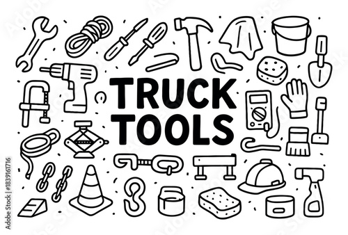 Tools Doodle Art