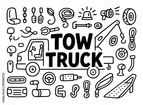Doodle Tow Truck