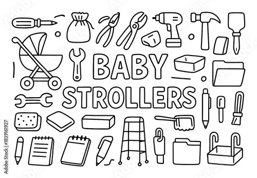 Tool-Themed Doodle Art