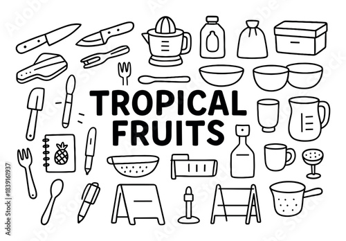 Tropical Tools Doodle