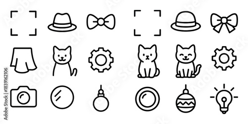 Cat Clothing Icons