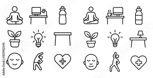 Wellness Icons Grid