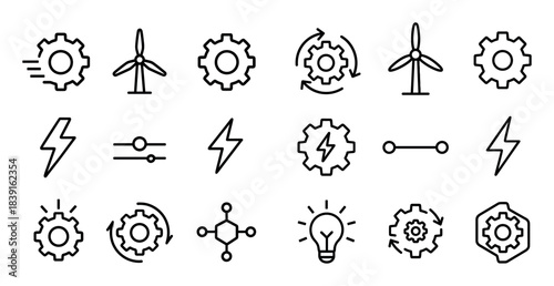 Mechanical Icon Grid