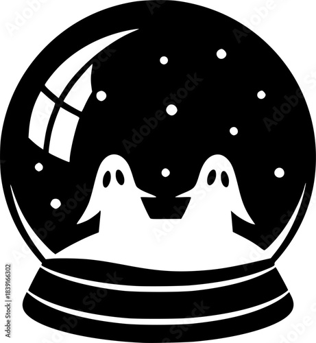 Mystical Crystal Ball Fortune Vector