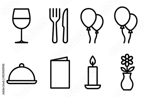 Buffet Icon Set