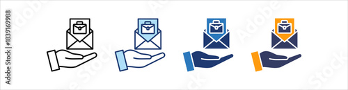 Job Offer Icon Set Multiple Style Collection