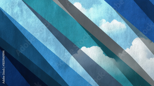 Blue lines background with abstract linear patterns