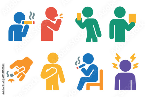 Smoking Harm Icons