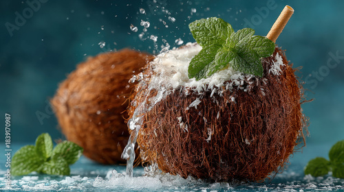 Drinking coconut water dire...