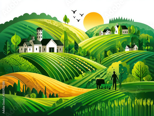 Farming logo design