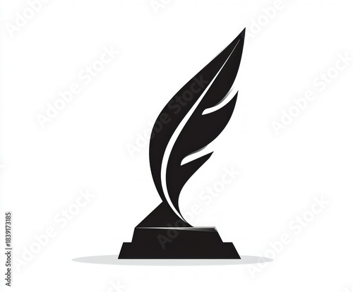 award silhouette , black an...