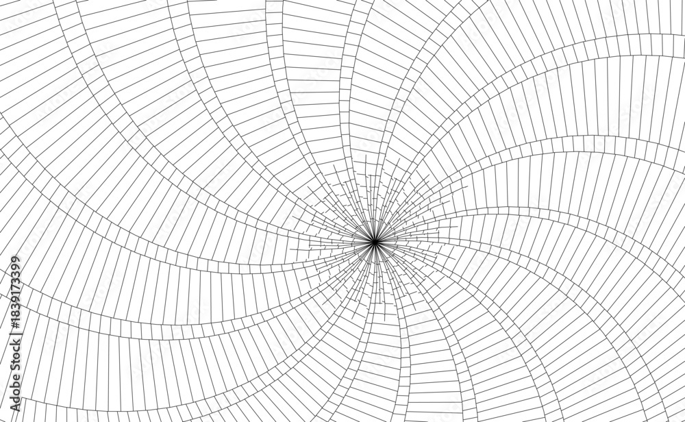 Obraz premium spiral tower abstract geometric shape 3d