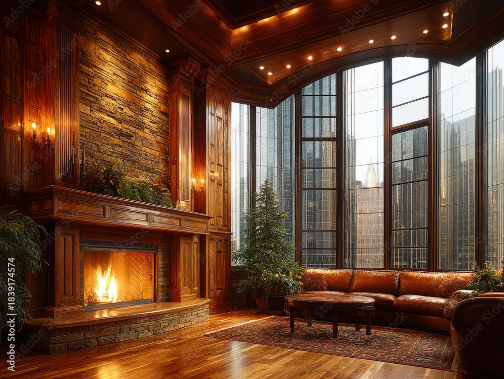 Obraz premium Traditional living room interior