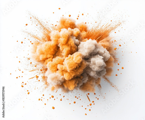 Explosion effect isolated o...